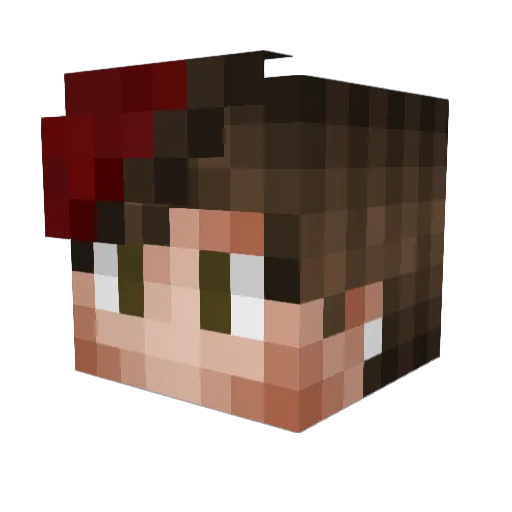 KebapAyran Minecraft avatar head, 3D render