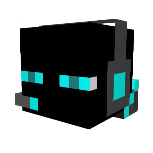 Kebasa Minecraft avatar head, 3D render