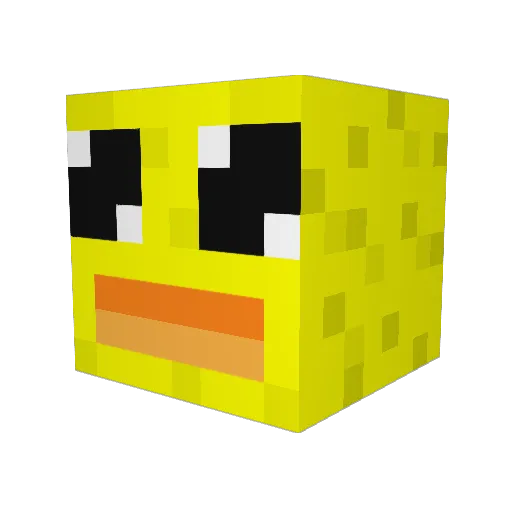 KebinconB Minecraft avatar head, 3D render