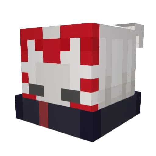 Kecker127 Minecraft avatar head, 3D render