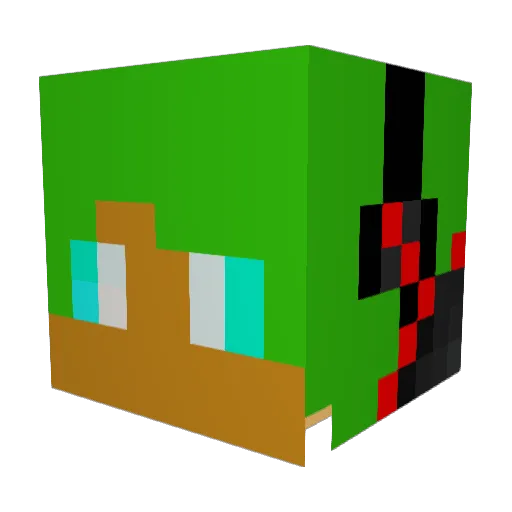Kecske999 Minecraft avatar head, 3D render