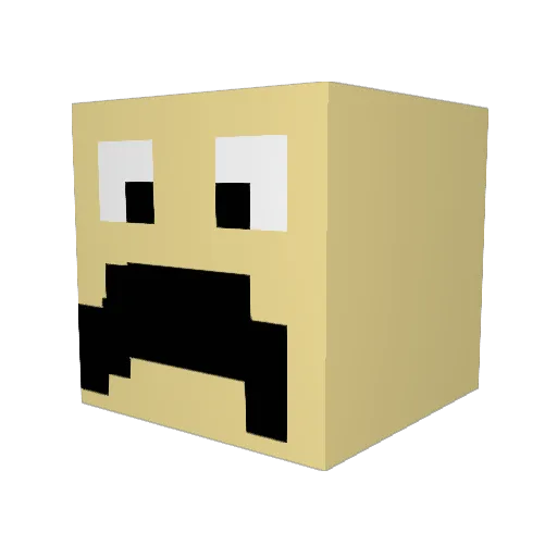 Keczup_szef Minecraft avatar head, 3D render