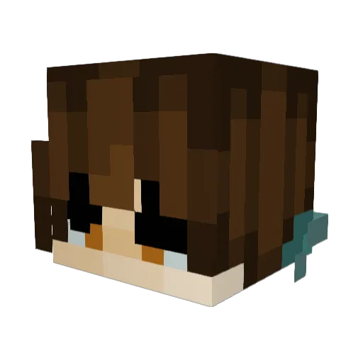 Kedalym Minecraft avatar head, 3D render