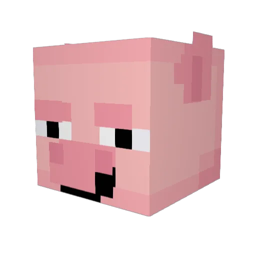 Keddaj Minecraft avatar head, 3D render