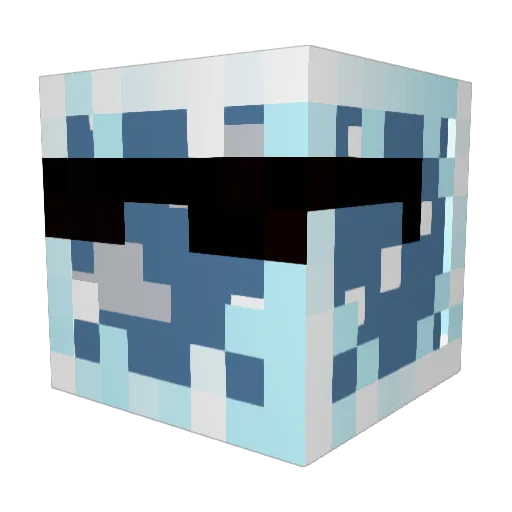 Keddit Minecraft avatar head, 3D render