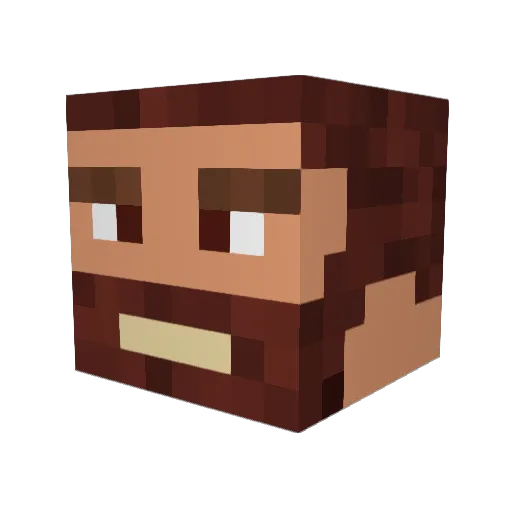 Keddyan Minecraft avatar head, 3D render