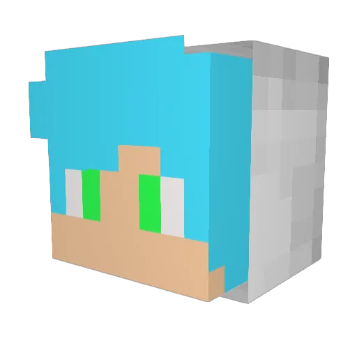 Kedi_Boklu_Tost Minecraft avatar head, 3D render
