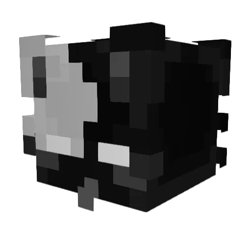 Kediv Minecraft avatar head, 3D render