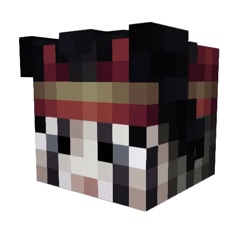 Kedric Minecraft avatar head, 3D render