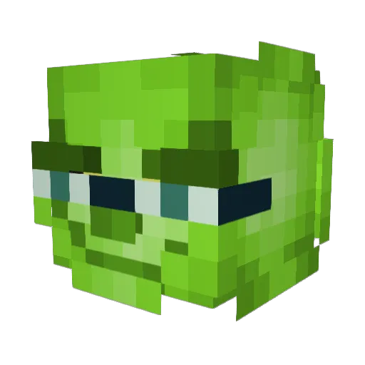 KeeNaan_Bread Minecraft avatar head, 3D render