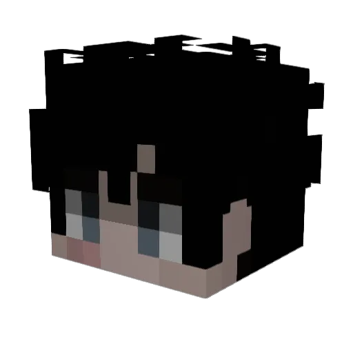 KeeWu Minecraft avatar head, 3D render