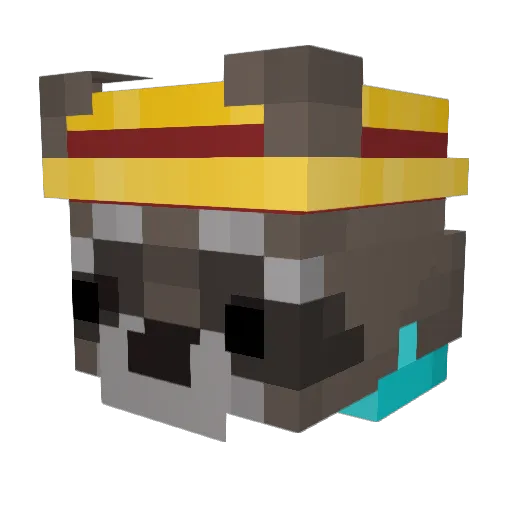 KeeZi_XD Minecraft avatar head, 3D render
