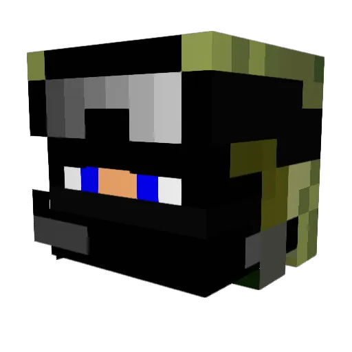 Keebabpizza Minecraft avatar head, 3D render