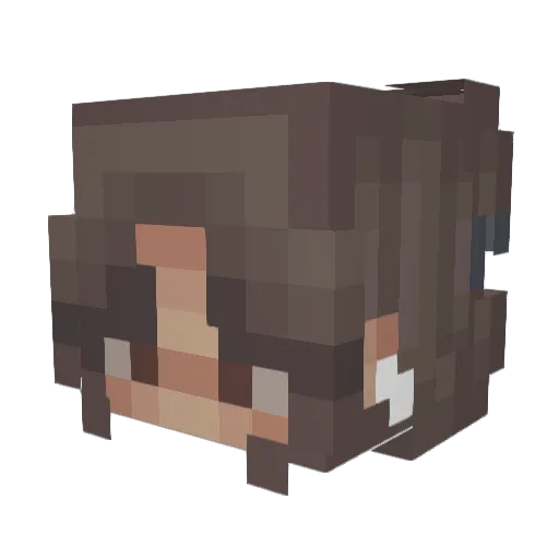 Keebler17 Minecraft avatar head, 3D render