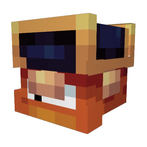 KeeblerElf2000 Minecraft avatar head, 3D render