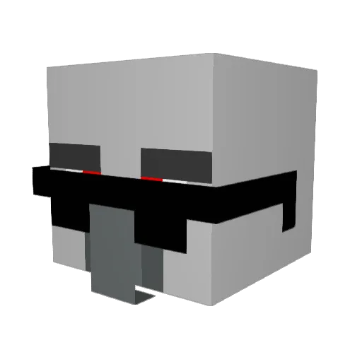 Keefe19 Minecraft avatar head, 3D render