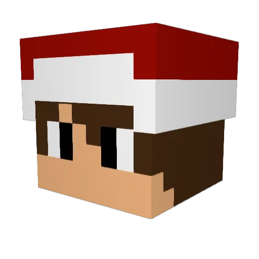 Keegan77x Minecraft avatar head, 3D render