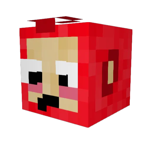 Keegsly Minecraft avatar head, 3D render