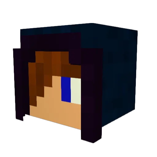 Keekezi Minecraft avatar head, 3D render