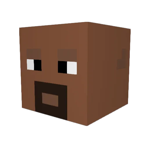 Keel61 Minecraft avatar head, 3D render