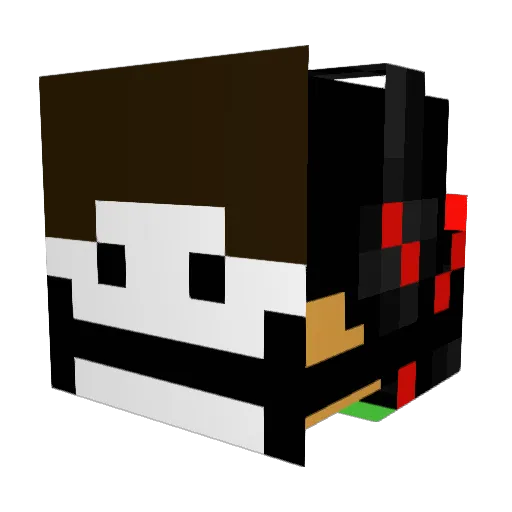 KeelanYes Minecraft avatar head, 3D render