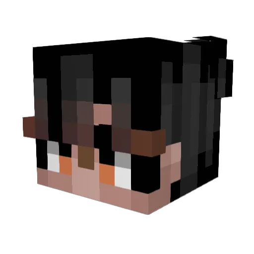 Keeleroth Minecraft avatar head, 3D render
