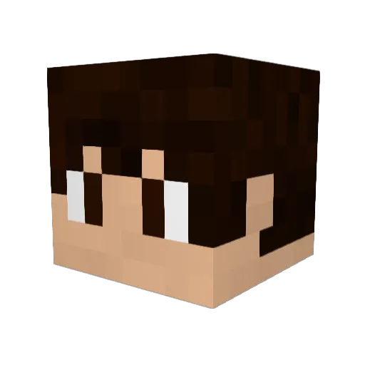 Keellon Minecraft avatar head, 3D render