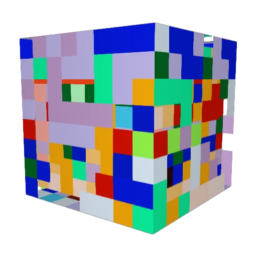 Keells Minecraft avatar head, 3D render