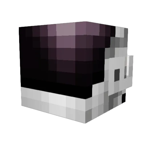 KeelyCook Minecraft avatar head, 3D render