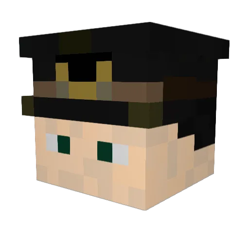 KeenCheese6866 Minecraft avatar head, 3D render