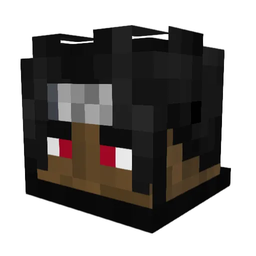 Keen_razer Minecraft avatar head, 3D render