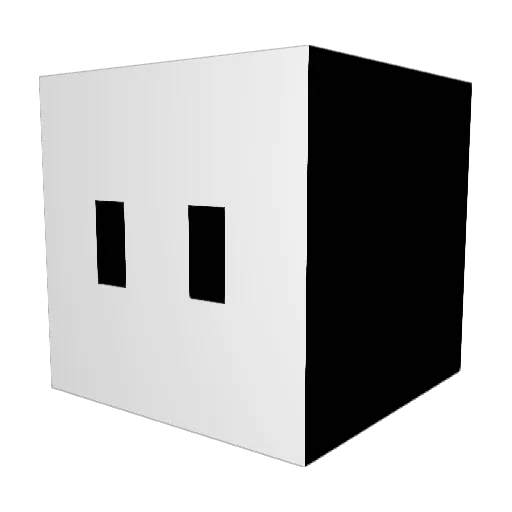 Keenbit Minecraft avatar head, 3D render