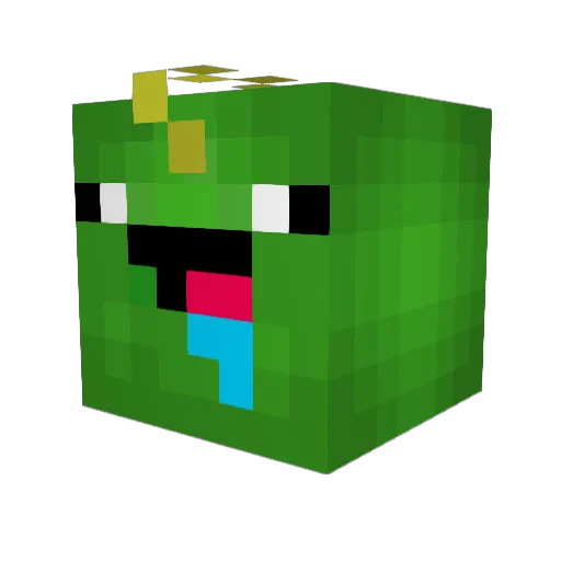 KeenoDB Minecraft avatar head, 3D render
