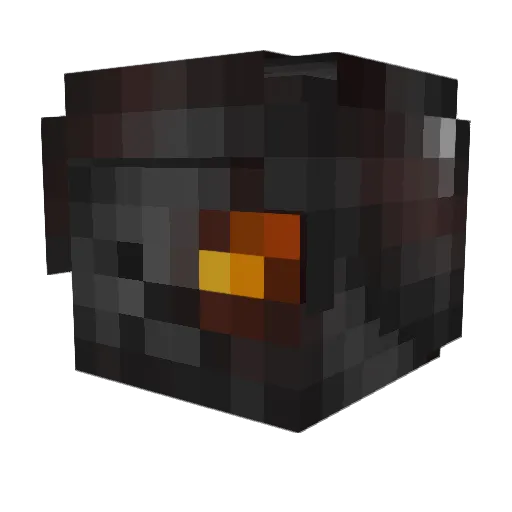 Keenux Minecraft avatar head, 3D render