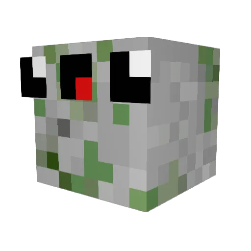 KeepEmFresh Minecraft avatar head, 3D render