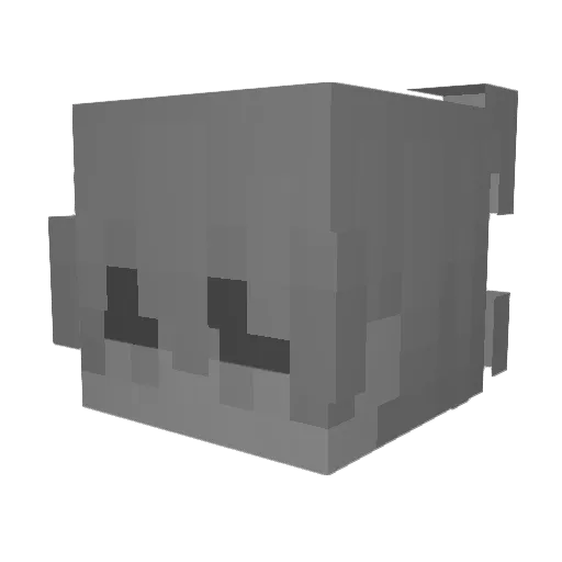 KeepG Minecraft avatar head, 3D render