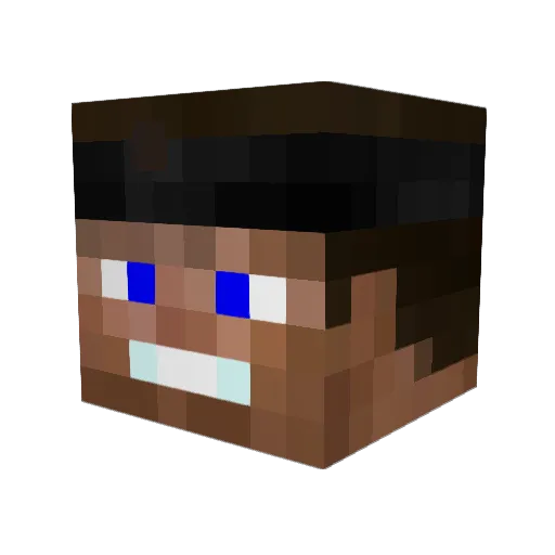 KeepPlaying Minecraft avatar head, 3D render
