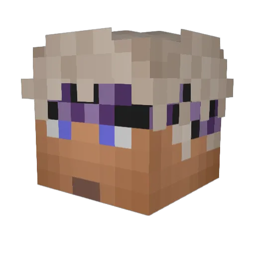 KeepYourselfSoft Minecraft avatar head, 3D render