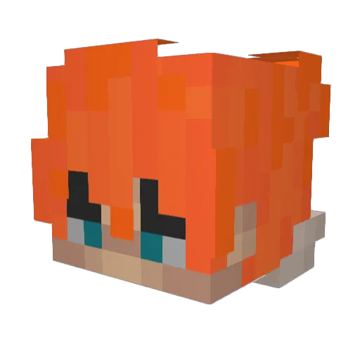 Keep_Froulard Minecraft avatar head, 3D render