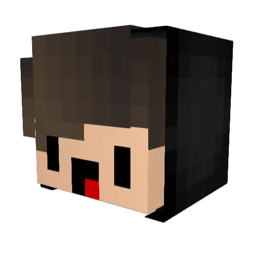 Keeper78 Minecraft avatar head, 3D render