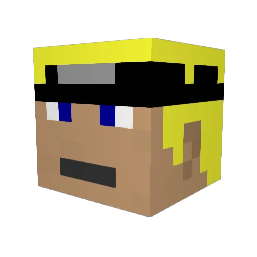 Keero54 Minecraft avatar head, 3D render