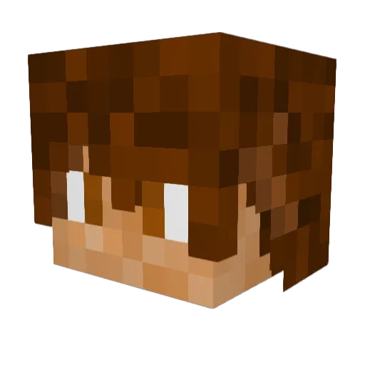 Keesay_ Minecraft avatar head, 3D render