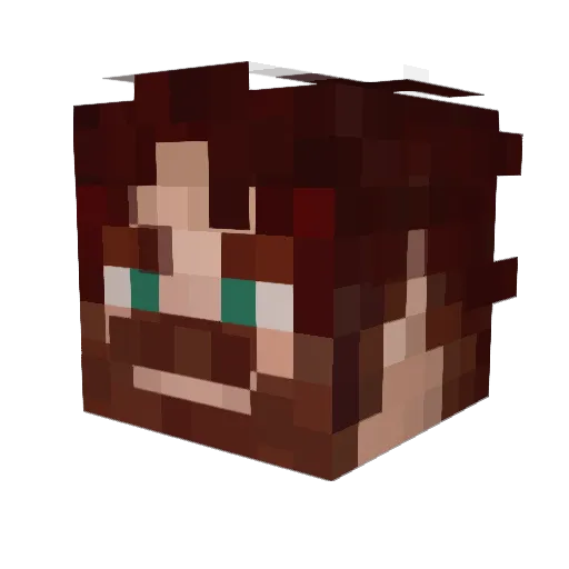 Keetardd Minecraft avatar head, 3D render