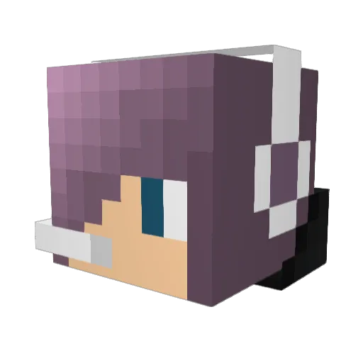 Keevaro Minecraft avatar head, 3D render