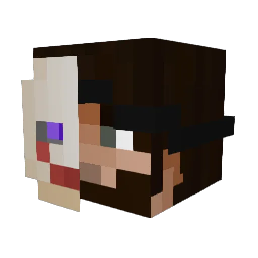 Keffet_ Minecraft avatar head, 3D render