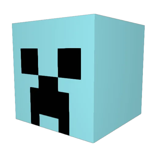 KeganY Minecraft avatar head, 3D render