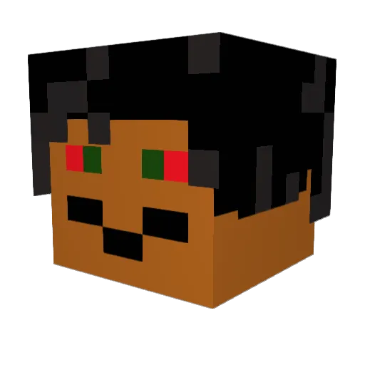 Kegannoob Minecraft avatar head, 3D render