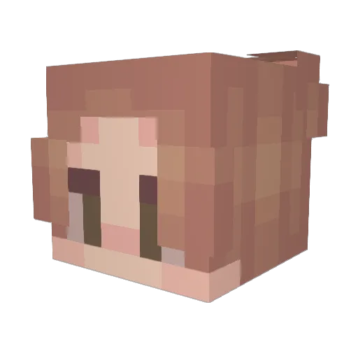 Keheen Minecraft avatar head, 3D render