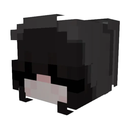 Kehias Minecraft avatar head, 3D render