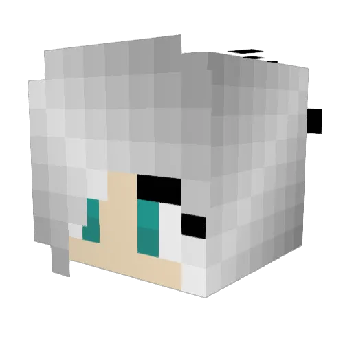 Kehliyaa Minecraft avatar head, 3D render